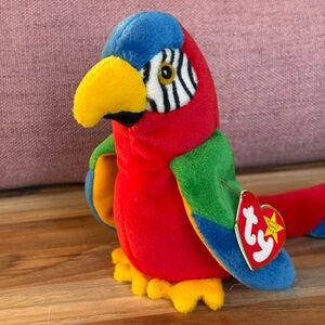 Ty Beanie Baby Jabber the Parrot 1997 With Tag
